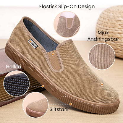 Herr Slip-On Andningsbara Mjuka Sula Skor