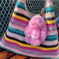 🏆TIDSBEGRÄNSAD SPECIALREA 50 % RABATT🐰Handgjorda mjuka kaninpompon-berlocke