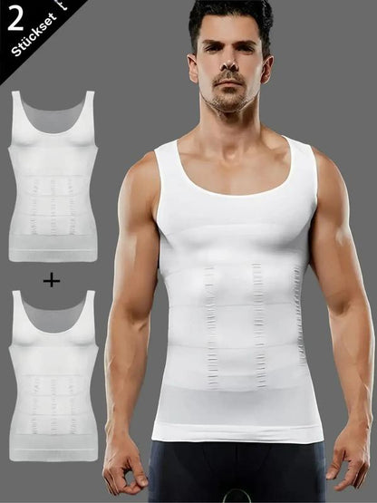 Kompressionströja för herrar, slim fit, figurskärande undertröja