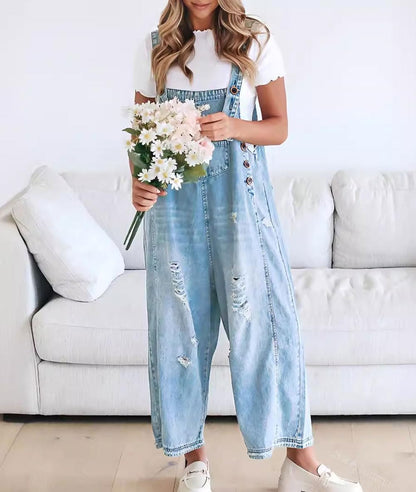 🌸Damjeans med knappar (begränsad upplaga)