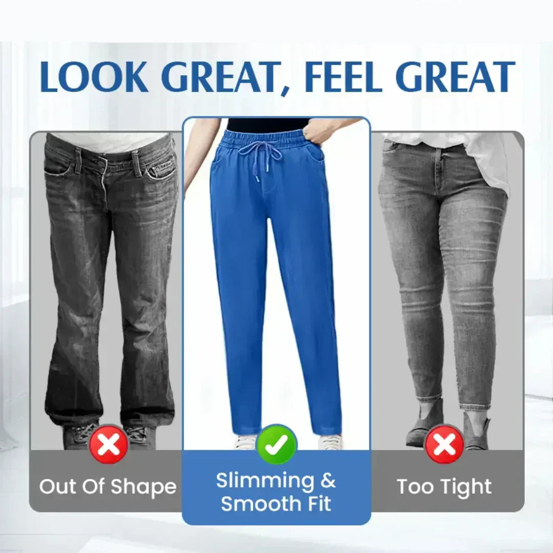 ⏳Tidsbegränsat erbjudande: 65 % rabatt!!💕👖Mom-jeans med hög midja och extremt stretchig passform