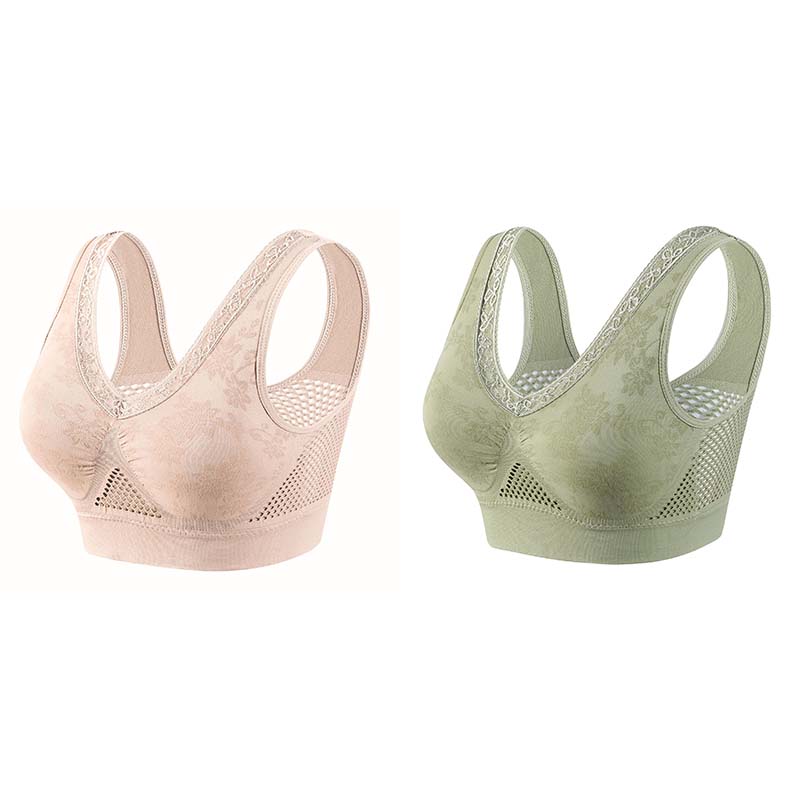 【✨1 + 1 gratis - 2 st】Sömlös spets-bh med högt stöd för kvinnor