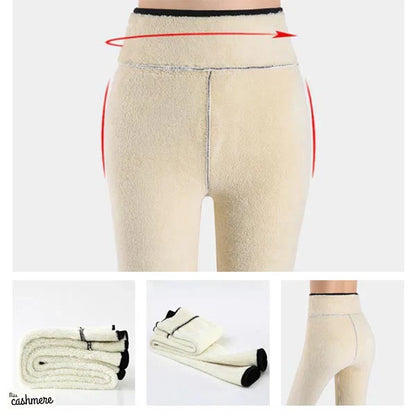 Extra tjocka, varma vinter- och friluftsleggings för kvinnor