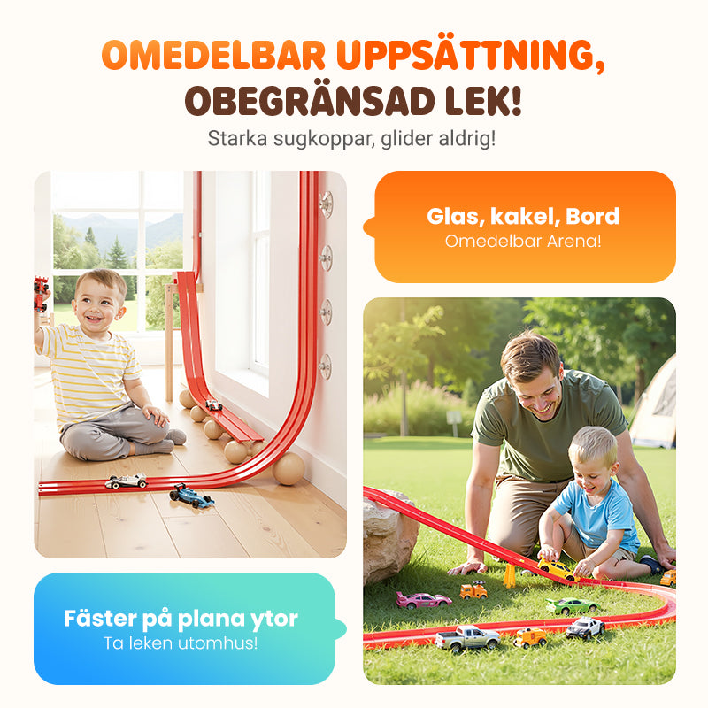 Gör-det-själv Flexibel Racerbanaleksak Set