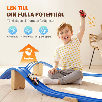 Gör-det-själv Flexibel Racerbanaleksak Set