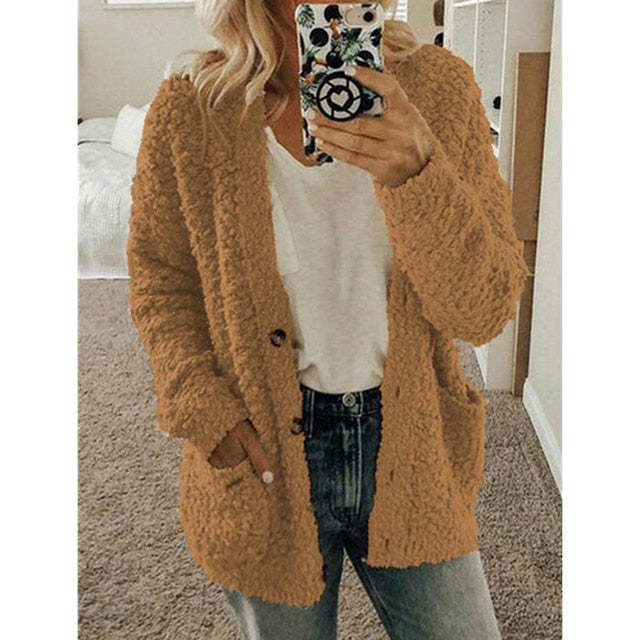🔥Höst och vinter Stor storlek Cardigan Casual Velvet Short Jacket Super lågt pris