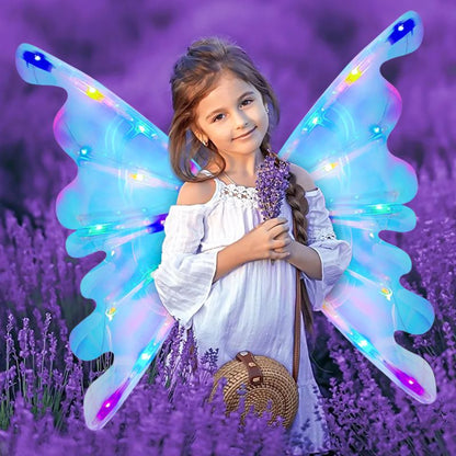 🦋🔥Julrea – upp till 53 % rabatt🎅✨Uppladdningsbara elektriska älvvingar med LED-ljus och musik