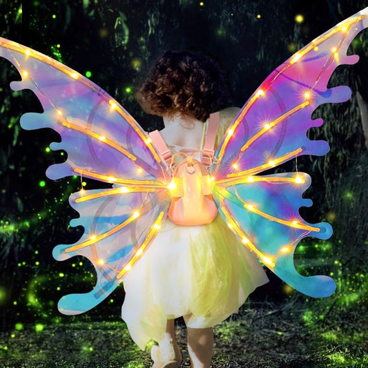 🦋🔥Julrea – upp till 53 % rabatt🎅✨Uppladdningsbara elektriska älvvingar med LED-ljus och musik
