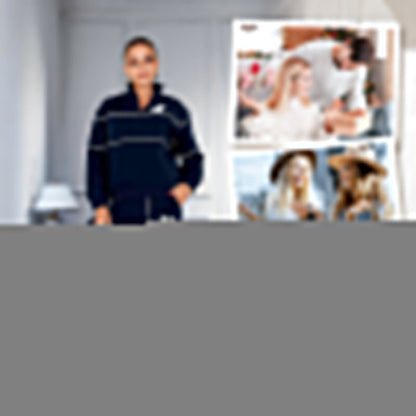 💥NYA HETA REA - 50 % RABATT🔥Damkläder, ledig stil, bokstaven M, långärmad, tvådelat set (uppgraderat tyg utan prisökning)