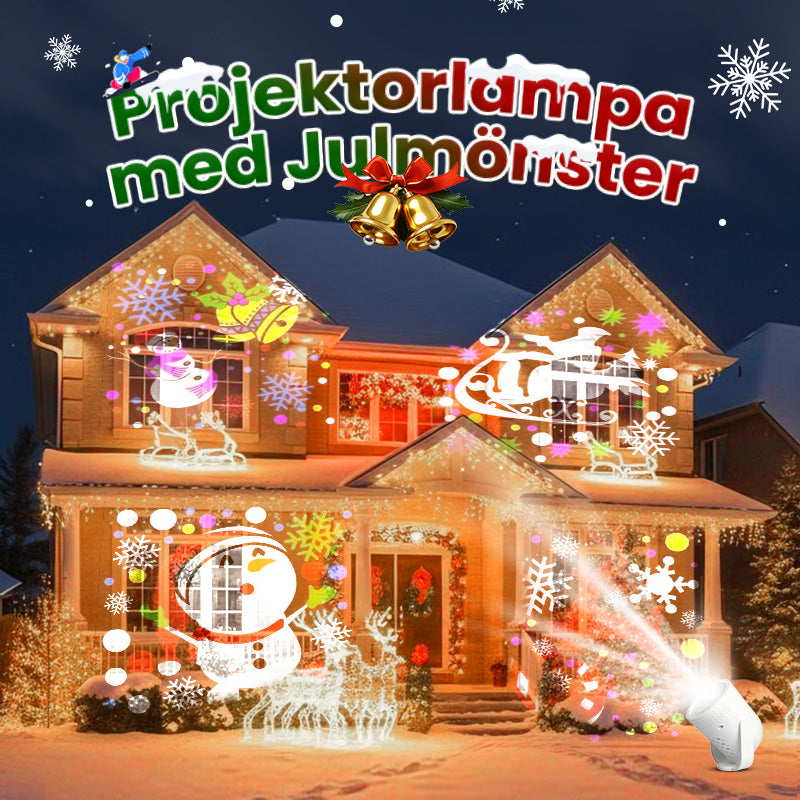 🔥Het försäljning🎅🏻✨USB-LED-projektionslampa med julmotiv