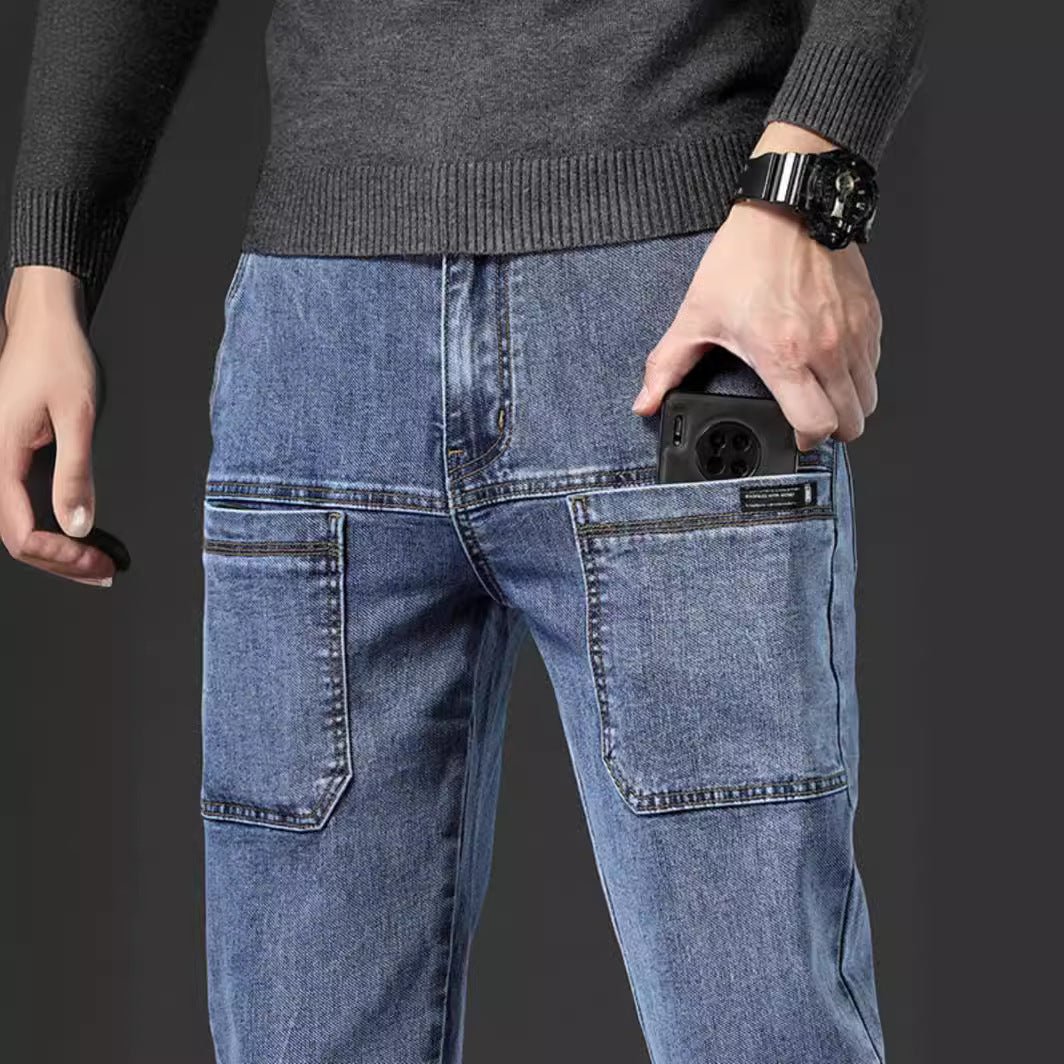 🔥Vårerbjudanden – 56 % rabatt💐Bekväma, slitstarka cargobyxor med flera fickor👖