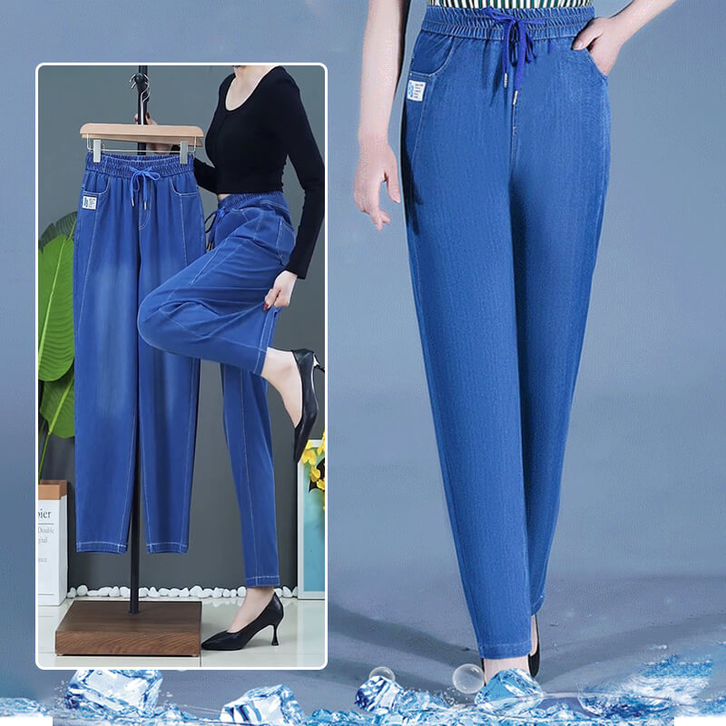 ⏳Tidsbegränsat erbjudande: 65 % rabatt!!💕👖Mom-jeans med hög midja och extremt stretchig passform