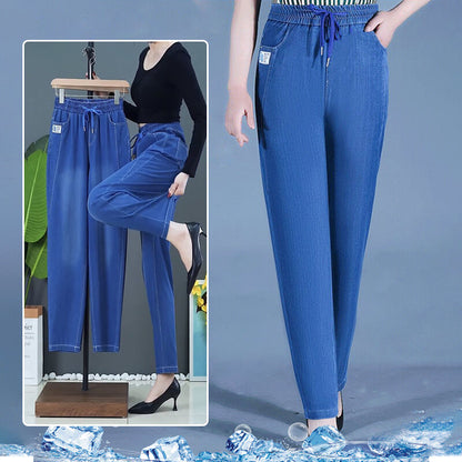 ⏳Tidsbegränsat erbjudande: 65 % rabatt!!💕👖Mom-jeans med hög midja och extremt stretchig passform