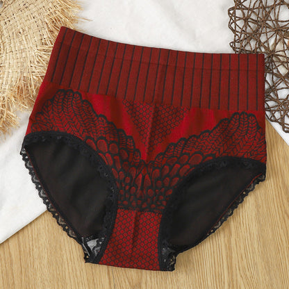 💗Nya damtrosor med spets och hög midja Underkläder