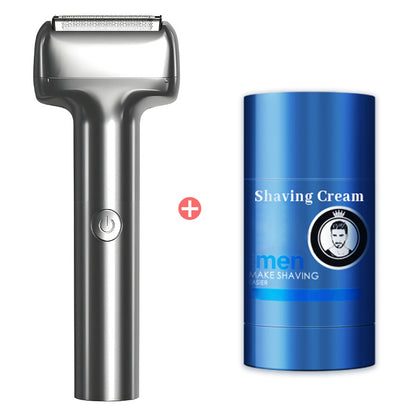 Effektiv uppladdningsbar elektrisk rakapparat med folie för män