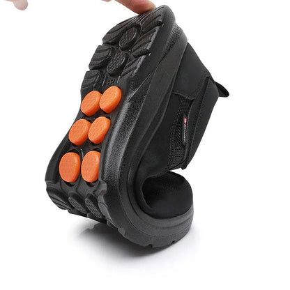 👟 50% RABATT NU! ✨ Ortopediska Andningsbara Slip-On-Sneakers för Män - Stödjer Sulgång med Minnesskuminsatser för Bekväm Heltidsanvändning 🏃‍♂️💨