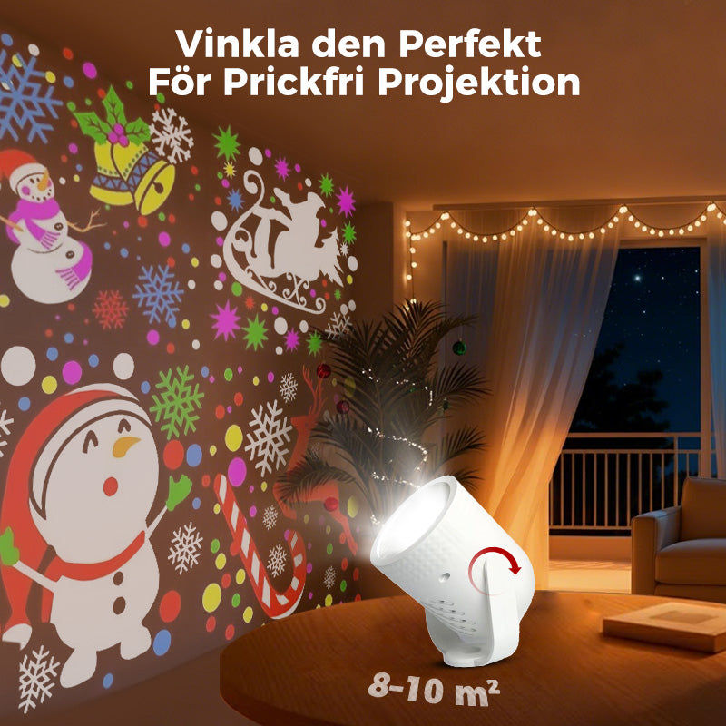 🔥Het försäljning🎅🏻✨USB-LED-projektionslampa med julmotiv