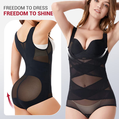 💃Lättviktig Yoga Bodysuit Shaper i mesh för kvinnor