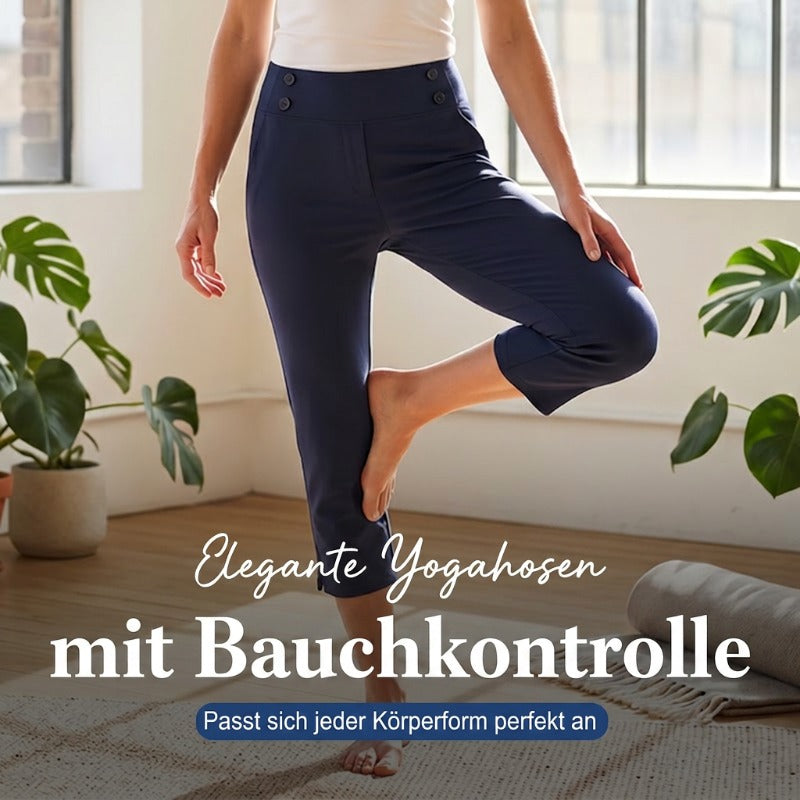 🧘‍♀️ 50% RABATT NU!✨ Eleganta Yogabyxor med Formande Effekt – Magstöd & Djupa Fickor – Träning & Lifestyle 🔥