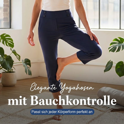 🧘‍♀️ 50% RABATT NU!✨ Eleganta Yogabyxor med Formande Effekt – Magstöd & Djupa Fickor – Träning & Lifestyle 🔥