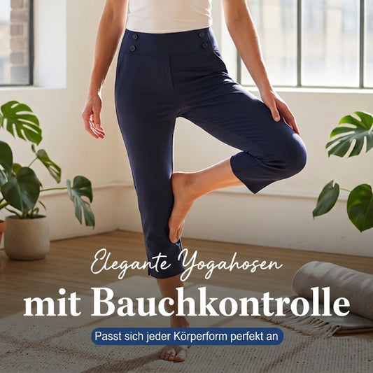 🧘‍♀️ 50% RABATT NU!✨ Eleganta Yogabyxor med Formande Effekt – Magstöd & Djupa Fickor – Träning & Lifestyle 🔥