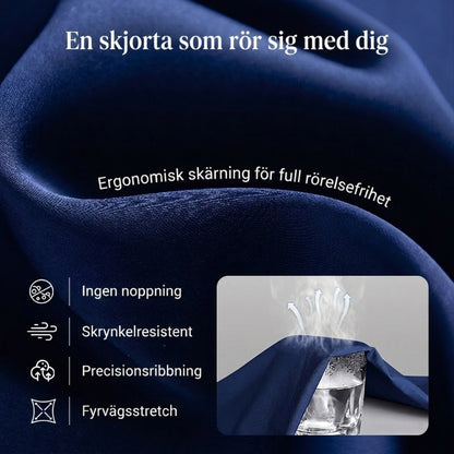 👔⚡ 58% RABATT! | Strykfria Herrskjortor – Ingen Strykning, Skrynkelfri & Bekväm Hela Dagen!