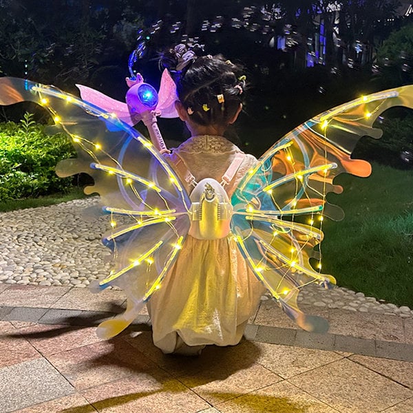 🦋🔥Julrea – upp till 53 % rabatt🎅✨Uppladdningsbara elektriska älvvingar med LED-ljus och musik