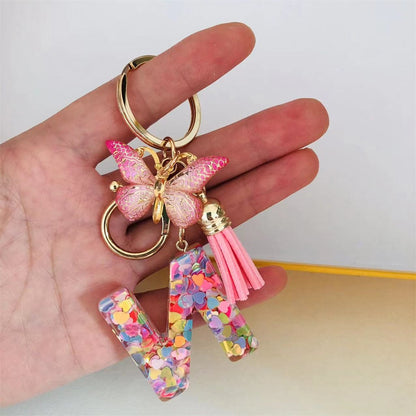 🎁Sista dagen 49 % RABATT🔥 🌼Nyckelringar med initialer🦋