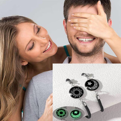 🎁50% rabatt💖2-pack sol- och månbracelet – lysande smycken för par i långdistansförhållanden