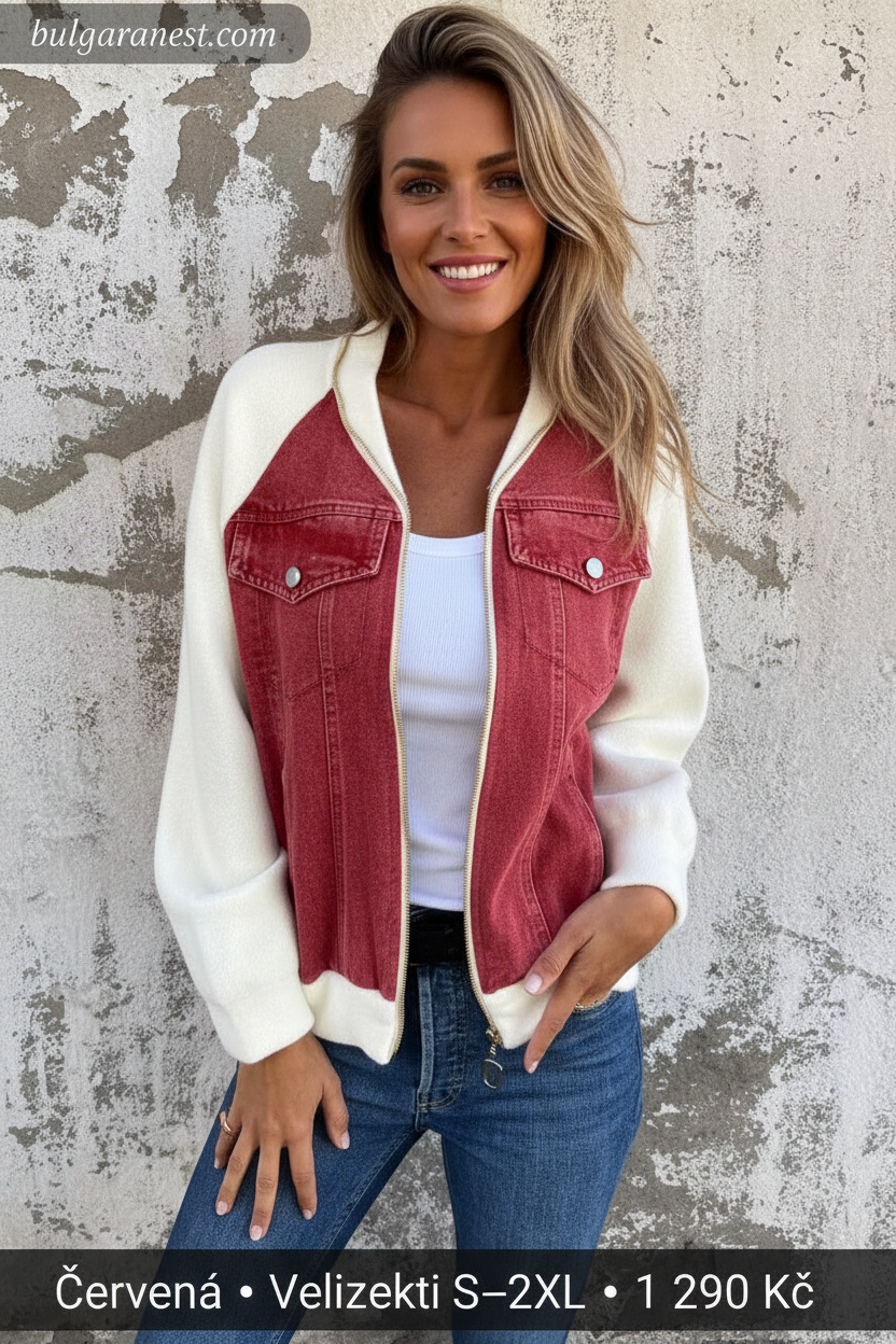 🧥 Enkel denimstil med unik känsla – spliced-design jacka för en modern vardagslook