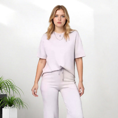 ✨51% rabatt✨Chic topp och matchande byxor för kvinnor 2-delad outfit