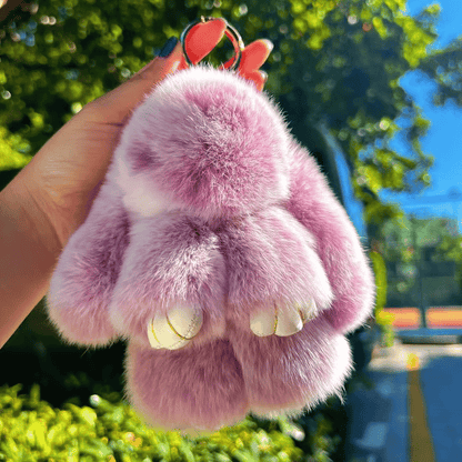 🏆TIDSBEGRÄNSAD SPECIALREA 50 % RABATT🐰Handgjorda mjuka kaninpompon-berlocke