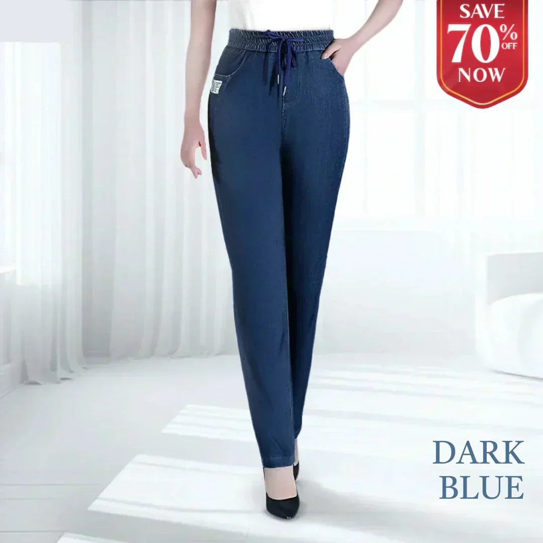 ⏳Tidsbegränsat erbjudande: 65 % rabatt!!💕👖Mom-jeans med hög midja och extremt stretchig passform