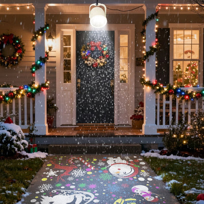 🔥Het försäljning🎅🏻✨USB-LED-projektionslampa med julmotiv
