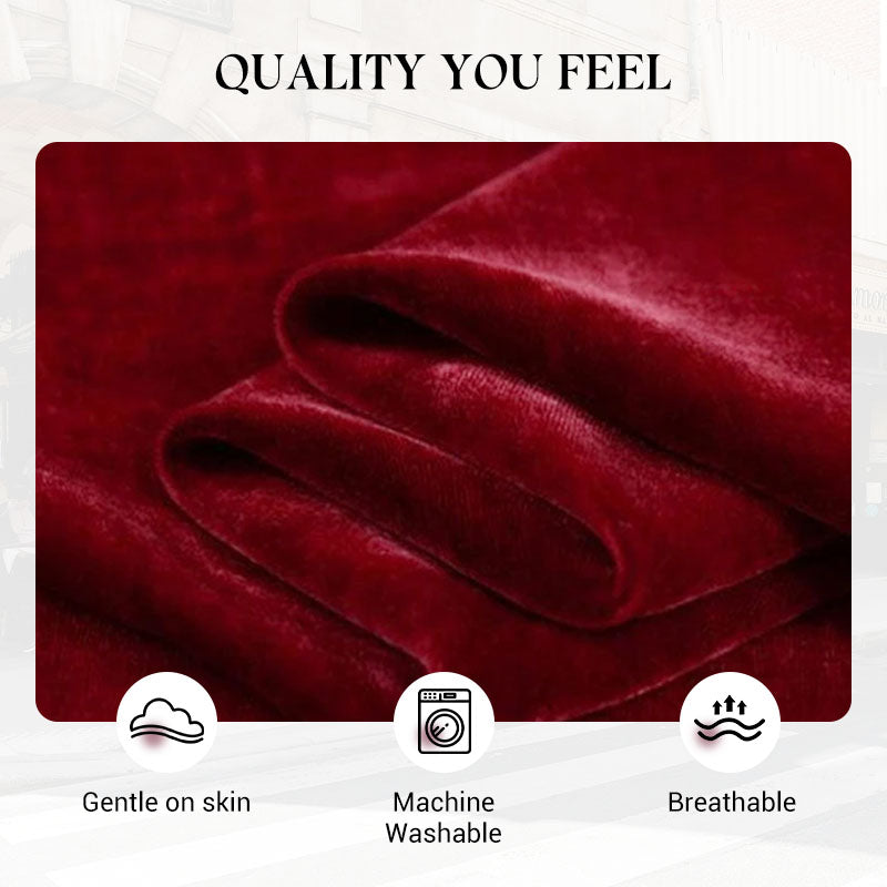 💕Damset med topp och byxor i sammet med strass