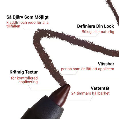 👁️ KÖP 1, FÅ 1 GRATIS! 🔥 Ultra-Pigmenterad Strandtålig Gel Eyeliner – Vattenfast, Långvarig Hållbarhet & Inkl. Gratis Pennvässare ✨
