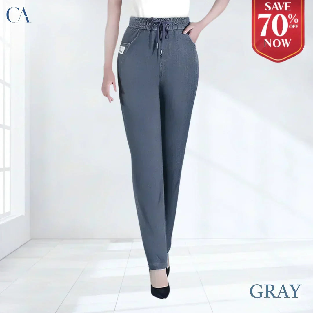 ⏳Tidsbegränsat erbjudande: 65 % rabatt!!💕👖Mom-jeans med hög midja och extremt stretchig passform