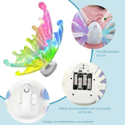 🦋🔥Julrea – upp till 53 % rabatt🎅✨Uppladdningsbara elektriska älvvingar med LED-ljus och musik
