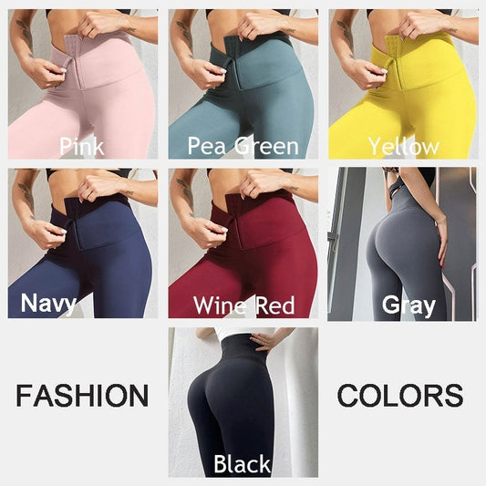 👖 50 % RABATT NU! 🔥 Leggings med hög midja och magkontroll – inbyggd formande funktion, justerbar korsettmidja och superelastiskt material ✨