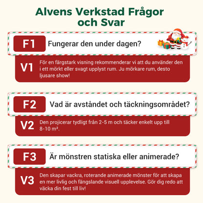🔥Het försäljning🎅🏻✨USB-LED-projektionslampa med julmotiv