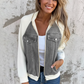 🧥 Enkel denimstil med unik känsla – spliced-design jacka för en modern vardagslook