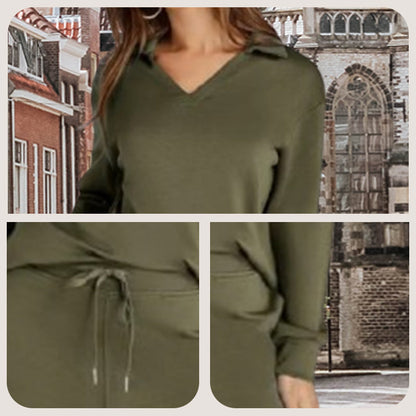 🔥Dam 2-delade set Casual Långärmade Sweatersuits Se