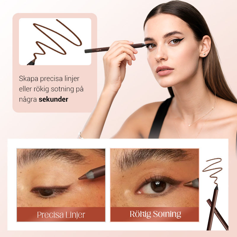 👁️ KÖP 1, FÅ 1 GRATIS! 🔥 Ultra-Pigmenterad Strandtålig Gel Eyeliner – Vattenfast, Långvarig Hållbarhet & Inkl. Gratis Pennvässare ✨