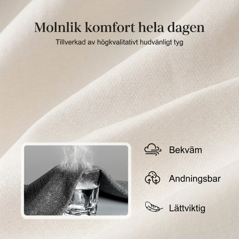 🌿 Nya dambyxor i bomull och linne med dragsko 👖