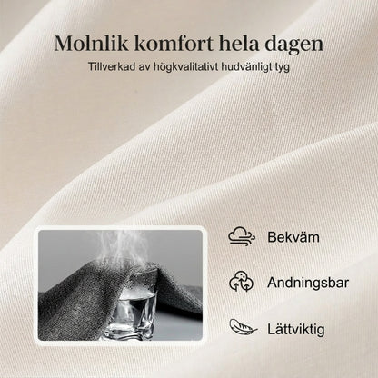🌿 Nya dambyxor i bomull och linne med dragsko 👖