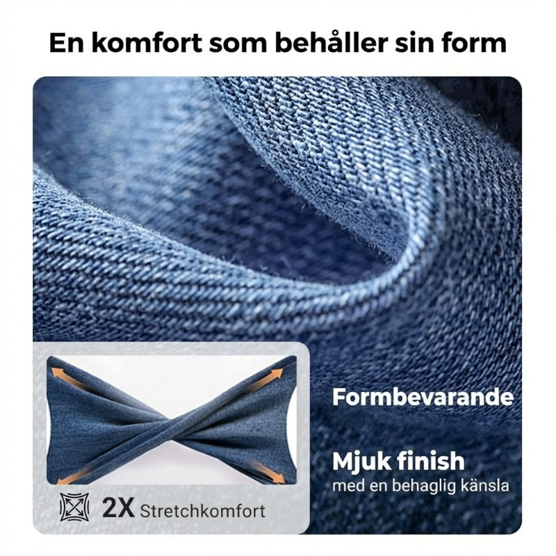 👖 55% RABATT! 🔥 Moderna Stretchjeans i Slim Fit – Vintage-tvättad, Bekväm Stretch & Perfekt för Vardagsbruk 💙