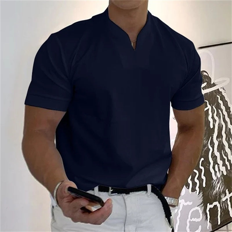 2025 Gentlemans business kortärmad fitness-T-shirt