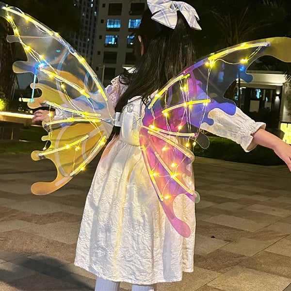 🦋🔥Julrea – upp till 53 % rabatt🎅✨Uppladdningsbara elektriska älvvingar med LED-ljus och musik