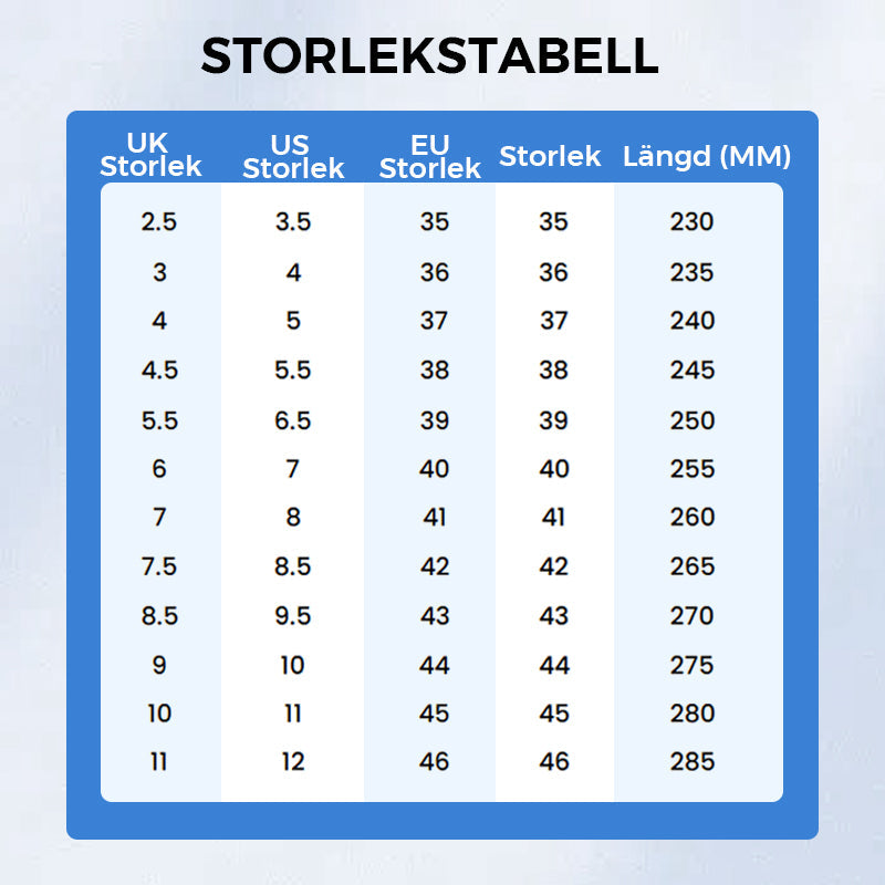 Stötdämpande innersulor för män och kvinnor