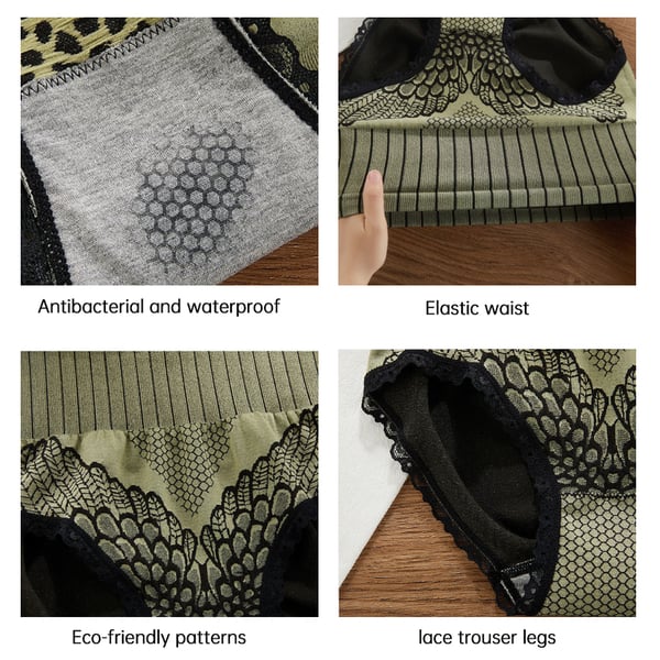 💗Nya damtrosor med spets och hög midja Underkläder